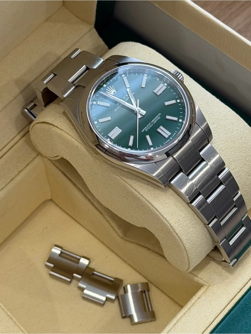 Rolex OP Green Dial 41mm